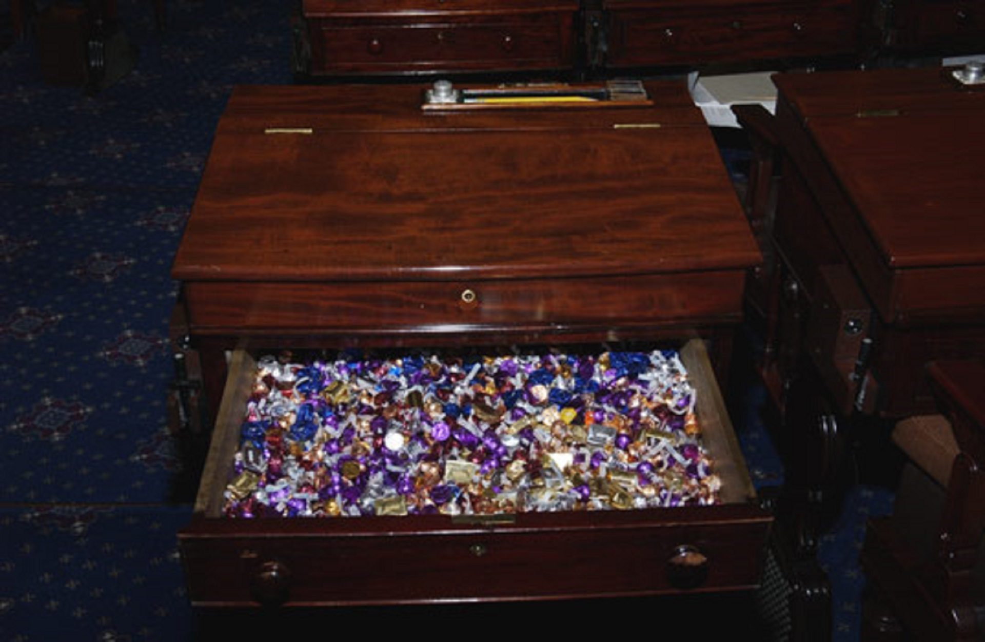 The "candy desk" in the United States Senate began in 1965.