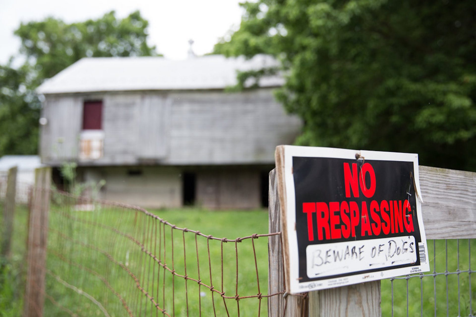 Property owners can now mark their property boundaries with purple paint stripes instead of posting "No Trespassing" signs and it means the same thing.