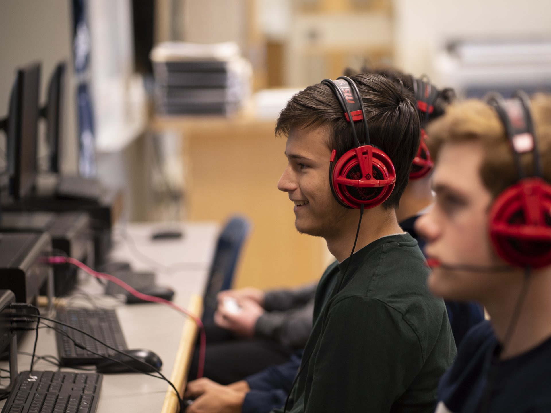 Scooter Norton, captain of the Washington-Liberty High School's Rocket League team, says before the team was playing to improve, but now they have a goal in mind.