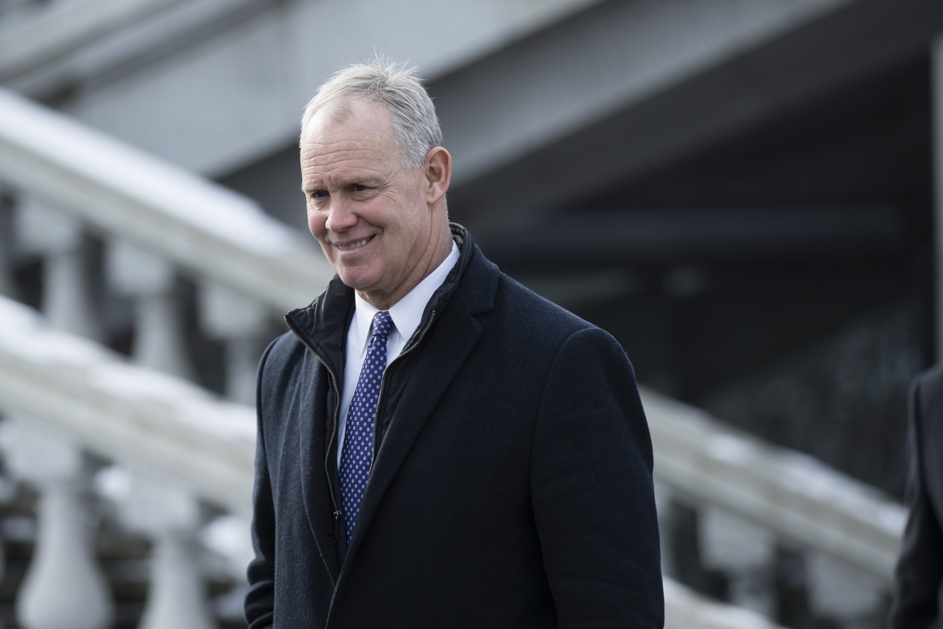 Pennsylvania Speaker of the House of Representatives, Rep. Mike Turzai, R-Allegheny, before Pennsylvania Gov. Tom Wolf takes the oath of office for his second term, on Tuesday, Jan. 15, 2019, at the state Capitol in Harrisburg, Pa