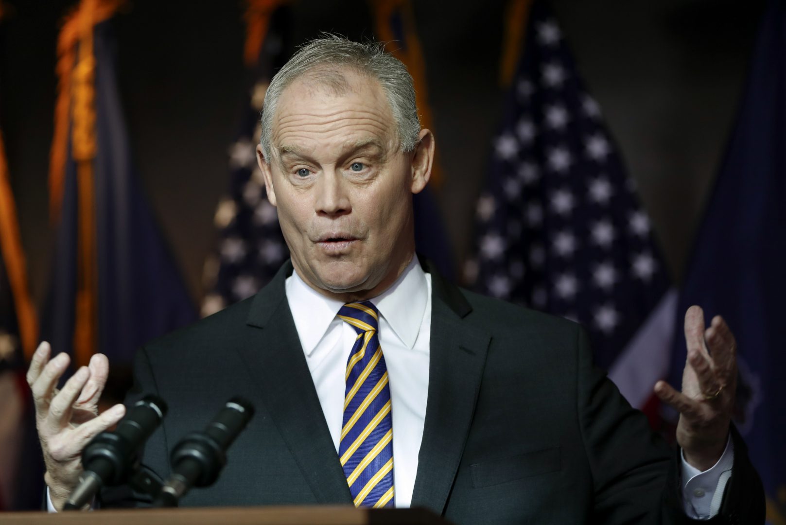 Pennsylvania Speaker of the House Mike Turzai announces at a news conference he will not run for another term as a Pennsylvania representative, Thursday, Jan. 23, 2020, in McCandless.
