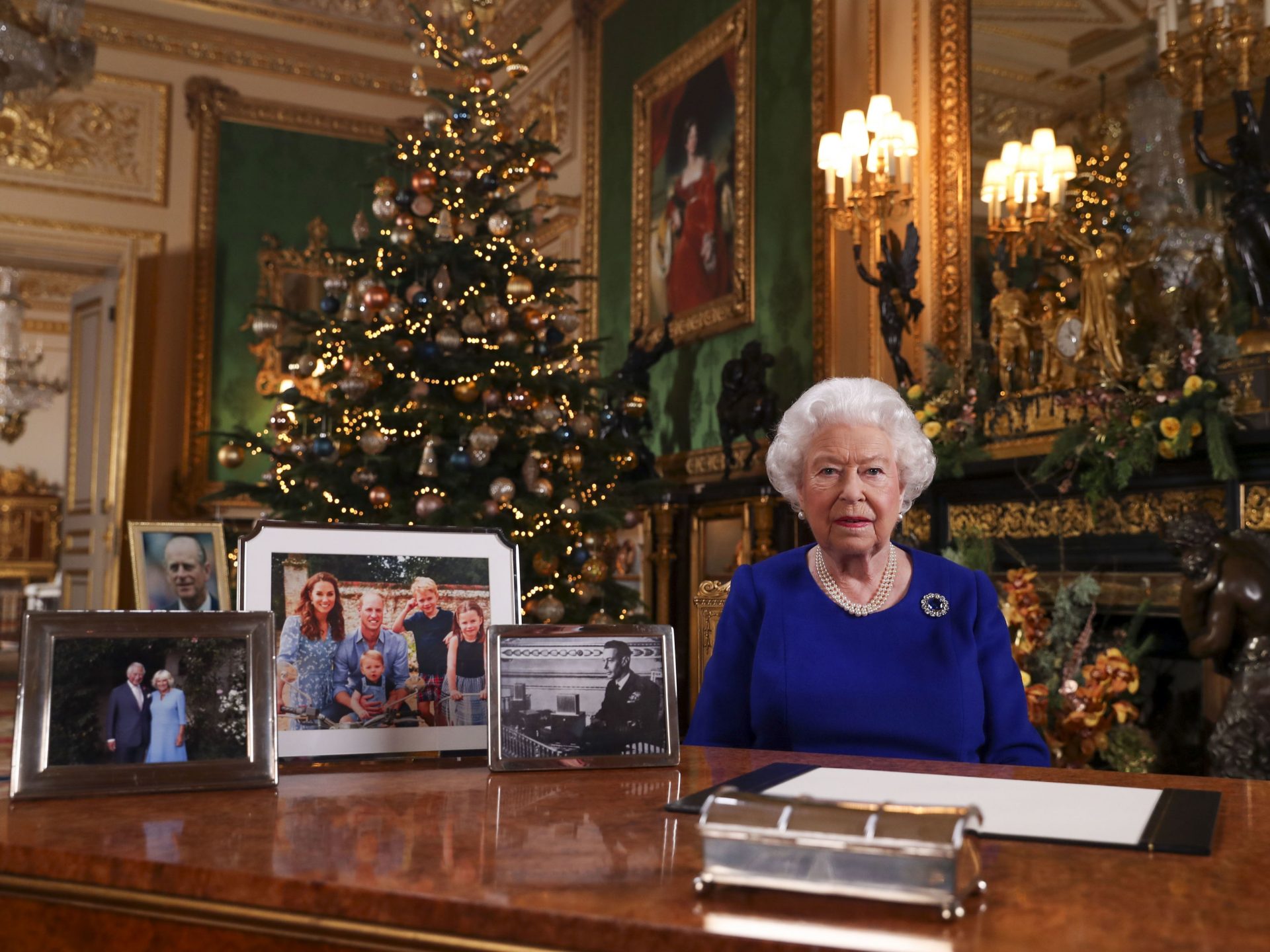 Queen Elizabeth II posed for a photograph after she recorded her annual Christmas Day message last month. Royal watchers noticed the absence of a photo of Harry and Meghan amid the other family photos displayed.