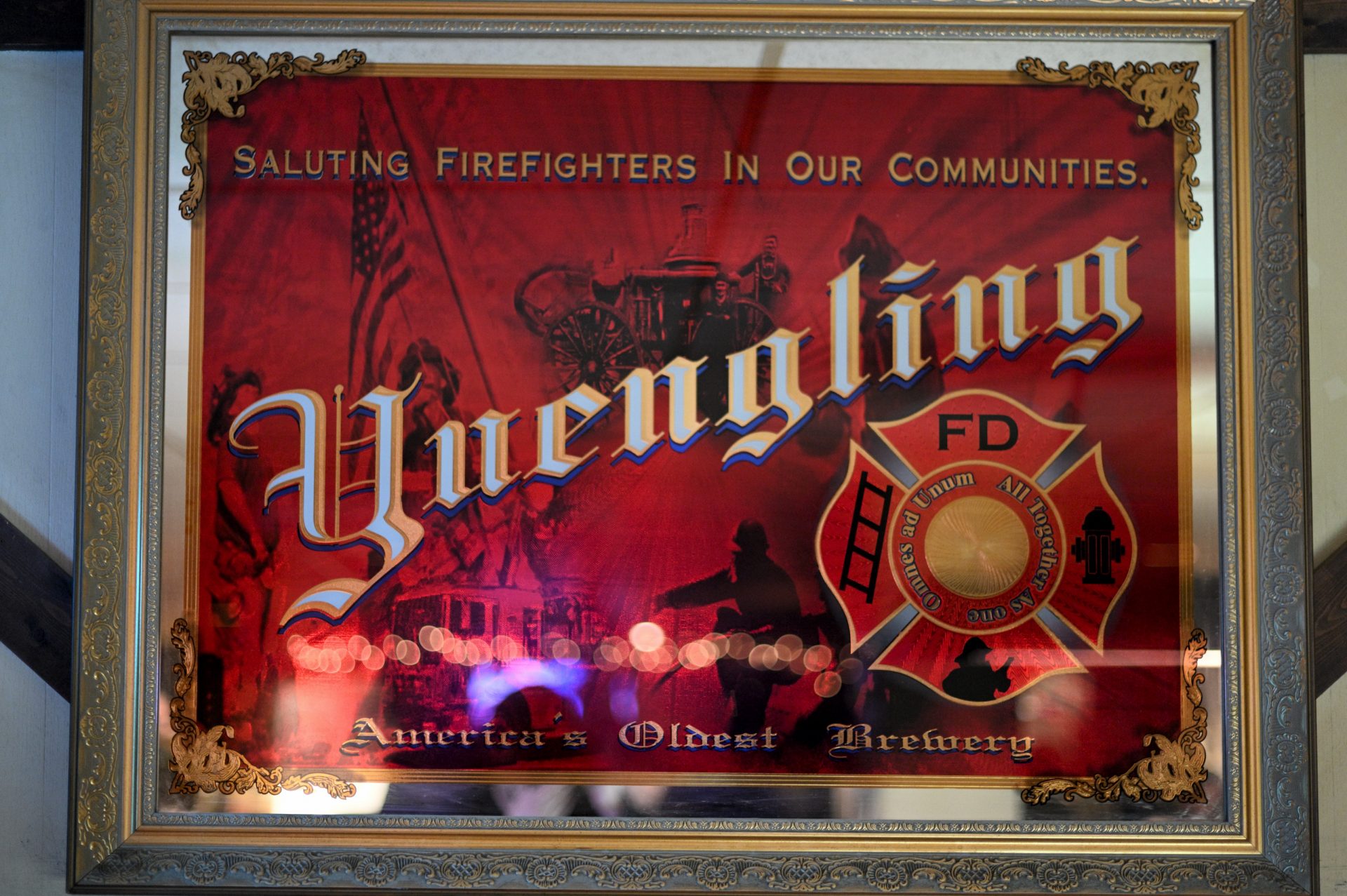 Interior details found at the Social Quarters of Deer Lake & West Brunswick Fire Company No. 1, in Orwigsburg, PA, on December 15, 2019.