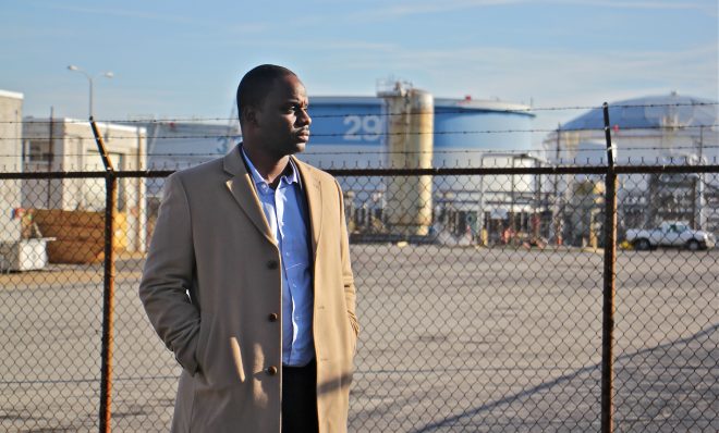 Bilal Motley worked at the Philadelphia Energy Solutions refinery for 13 years before an explosion and fire closed the plant. 