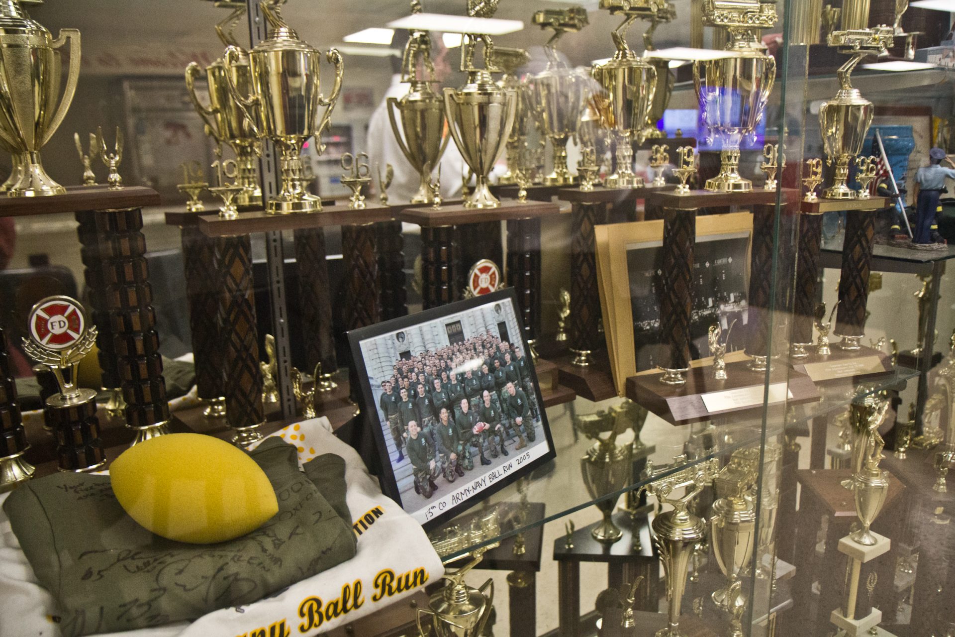 Awards in the fire station in Oxford, Pa.
