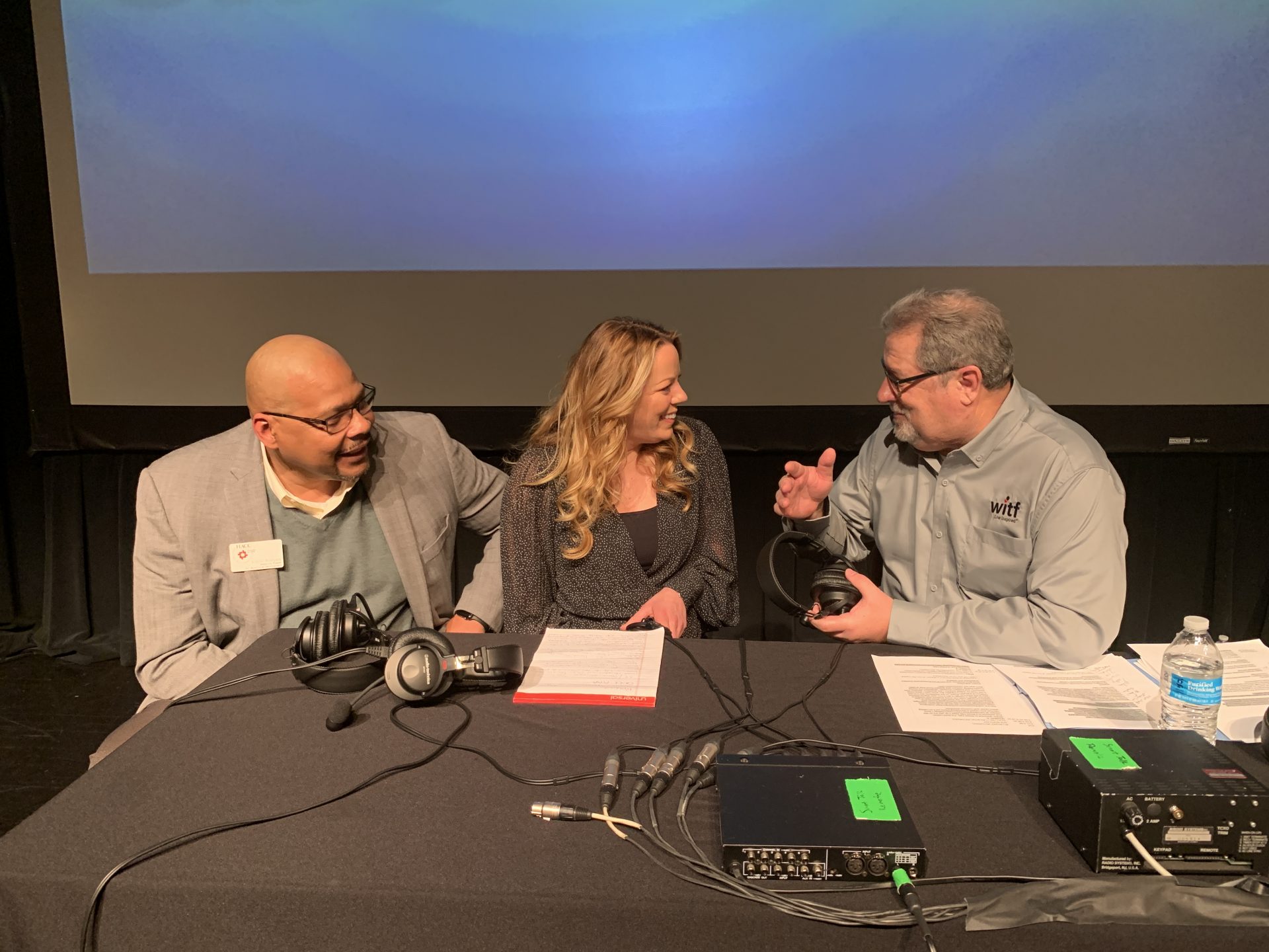 Vic Rodgers, associate provost and workforce development agent at HACC, and Laura Potthoff, director of business and workforce development with Cumberland Area Economic Development Corporationchat with Smart Talk host Scott LaMar before their segment about continuing education for a skilled workforce.