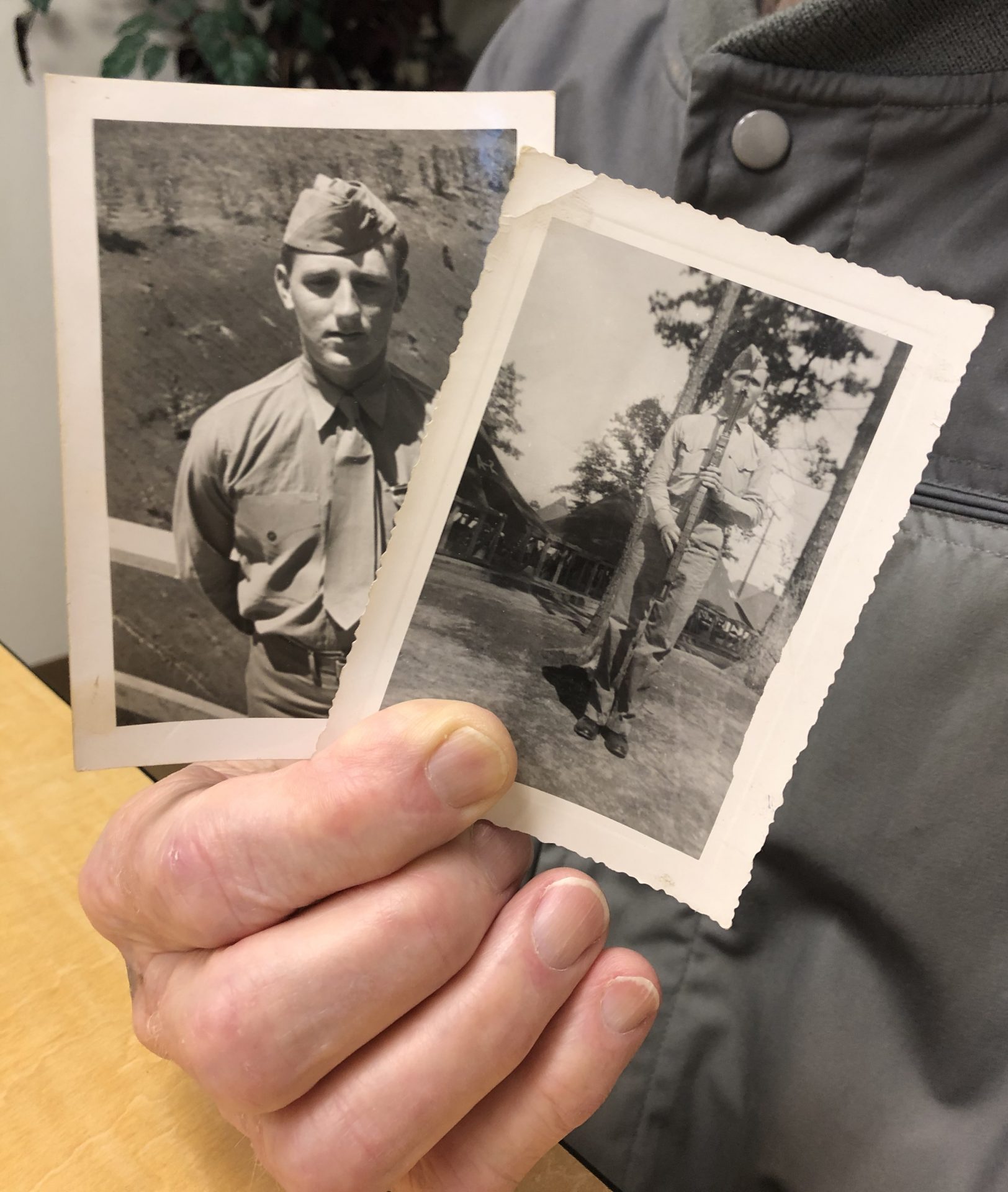 Pfc. George Aukamp served with the Marine Corps during the battle of Iwo Jima.