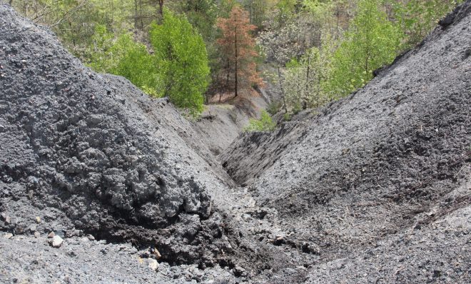 A coal refuse pile from the early 20th century in Fredericktown, Pa. Photo: Reid R. Frazier