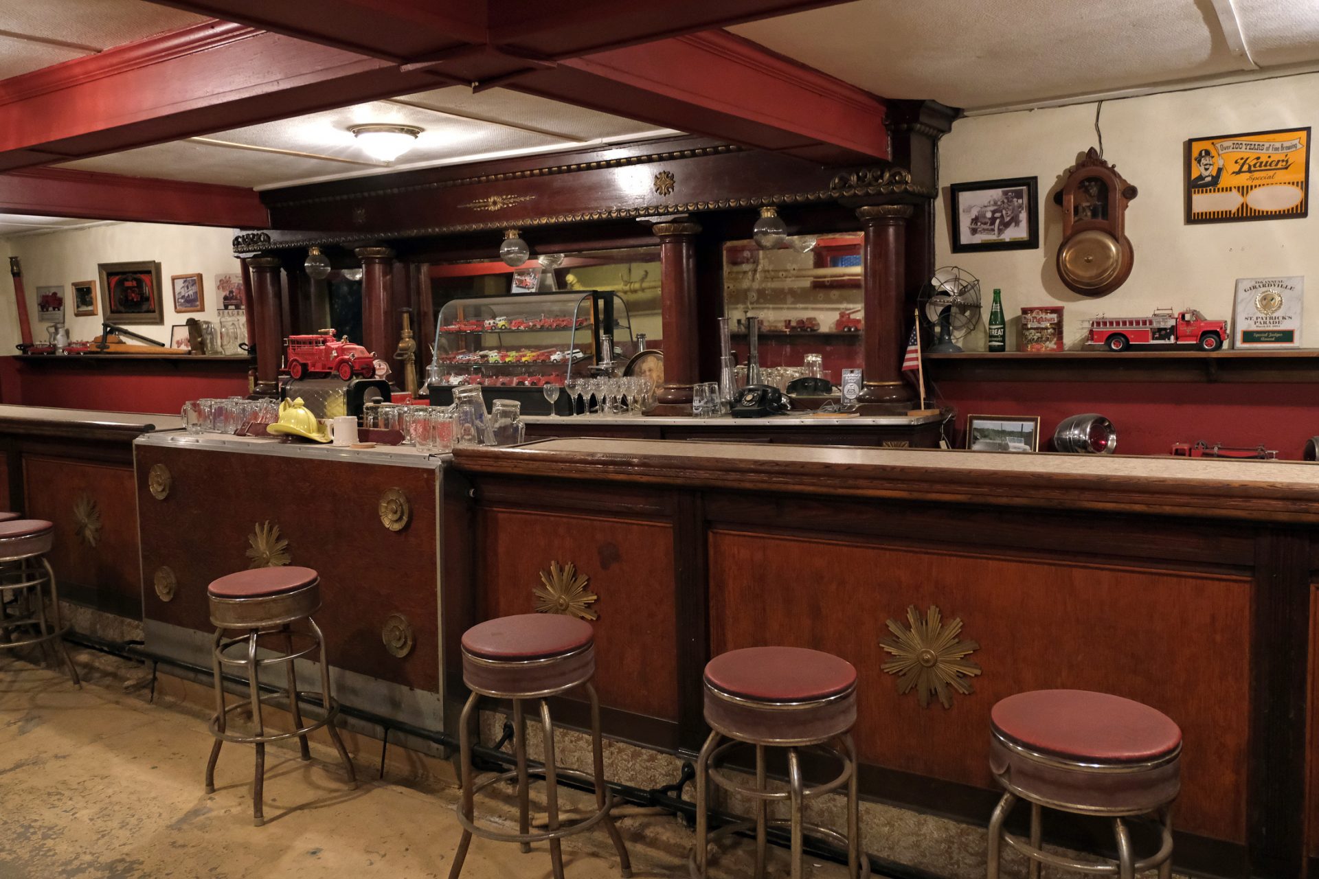 Inside the bar and social club Jan. 16, 2020, at the Schuylkill Historical Fire Society in Shenandoah, Pennsylvania.