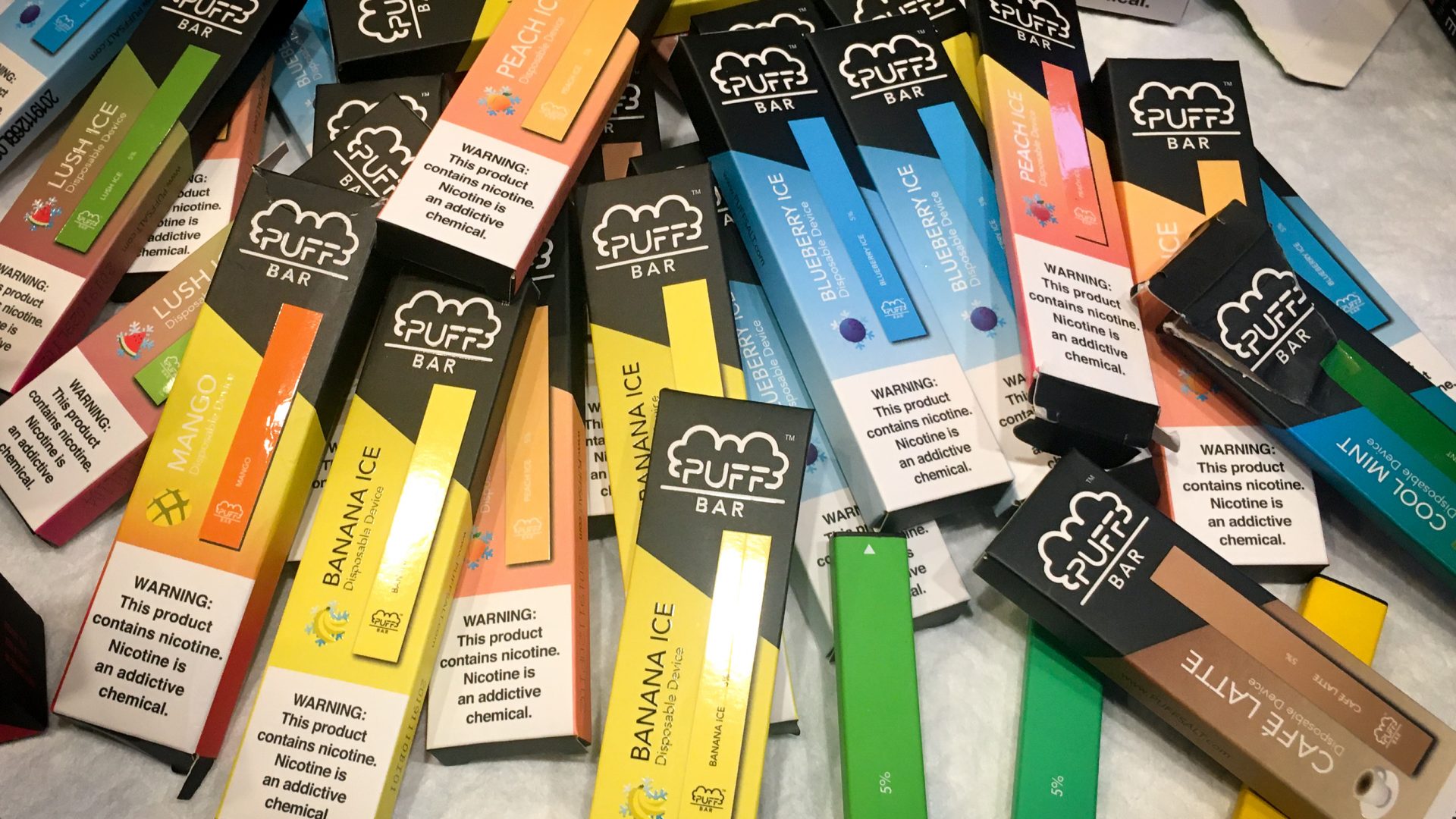 Disposable vapes may be hotter than Juul among kids, according to researcher Bonnie Halpern-Felsher. She received a bag of vape pens recently confiscated by a high school principal in northern California, with flavors like Banana Ice and Cool Mint.