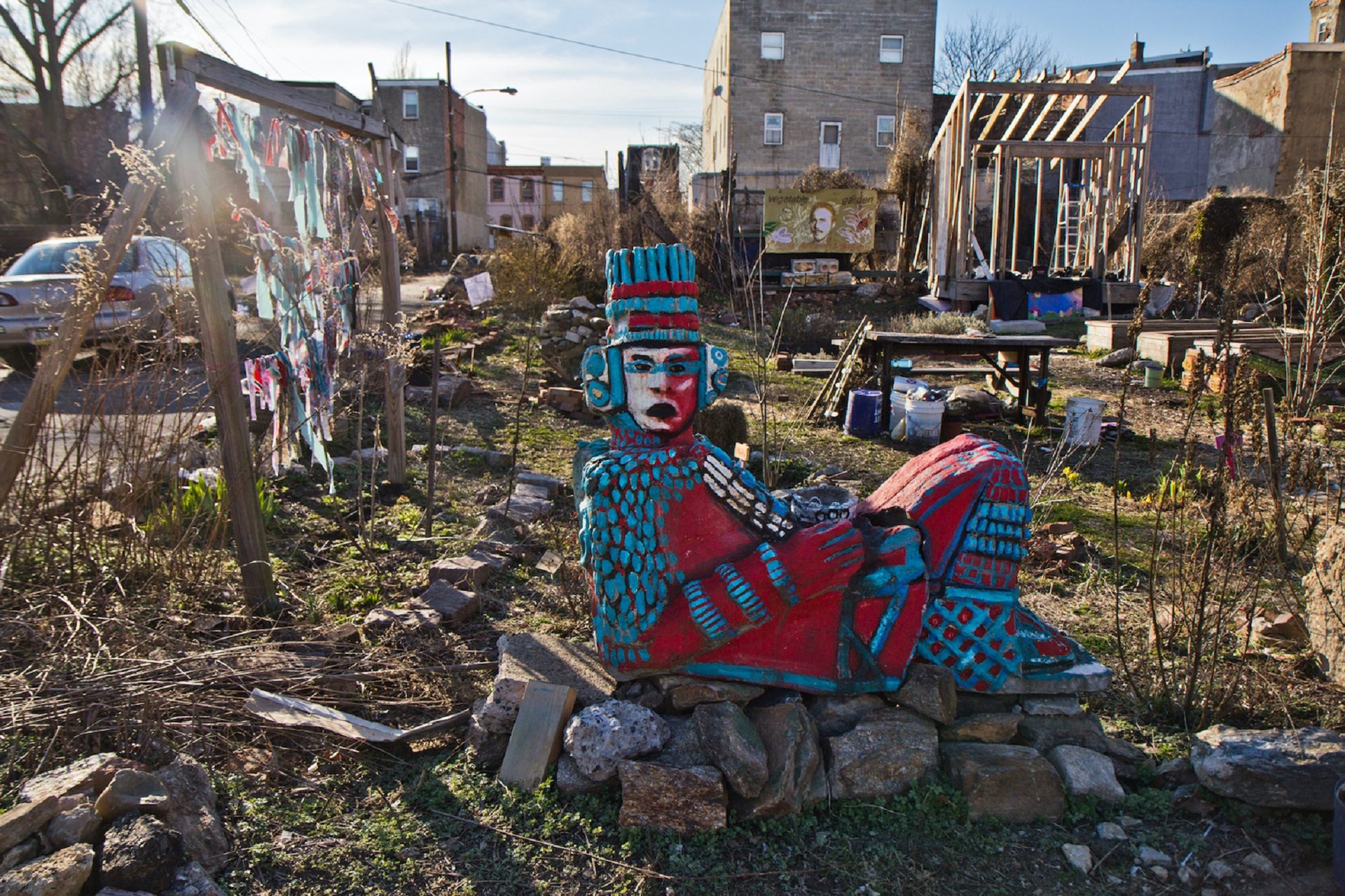 The César Andreu Iglesias Community Garden in Kensington. 