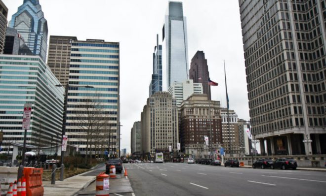 Philadelphia streets have slowed down in the wake of the coronavirus shutdown. 