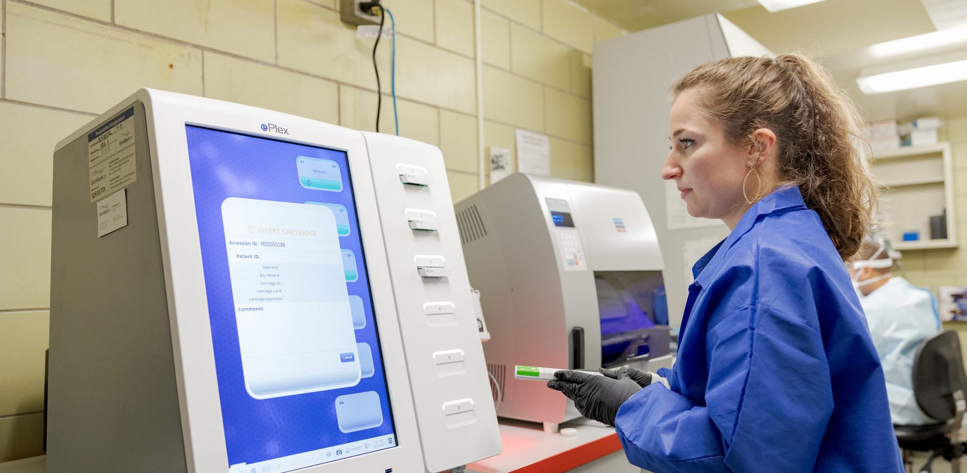 Pennsylvania Commonwealth microbiologist Karen Zimmerman, prepares a master mix for PCR inside the extraction lab at the Pennsylvania Department of Health Bureau of Laboratories on Friday, March 6, 2020.