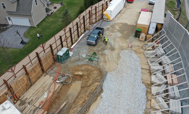 Mariner East 2 construction site in Delaware County, Sunday March 22, 2020.