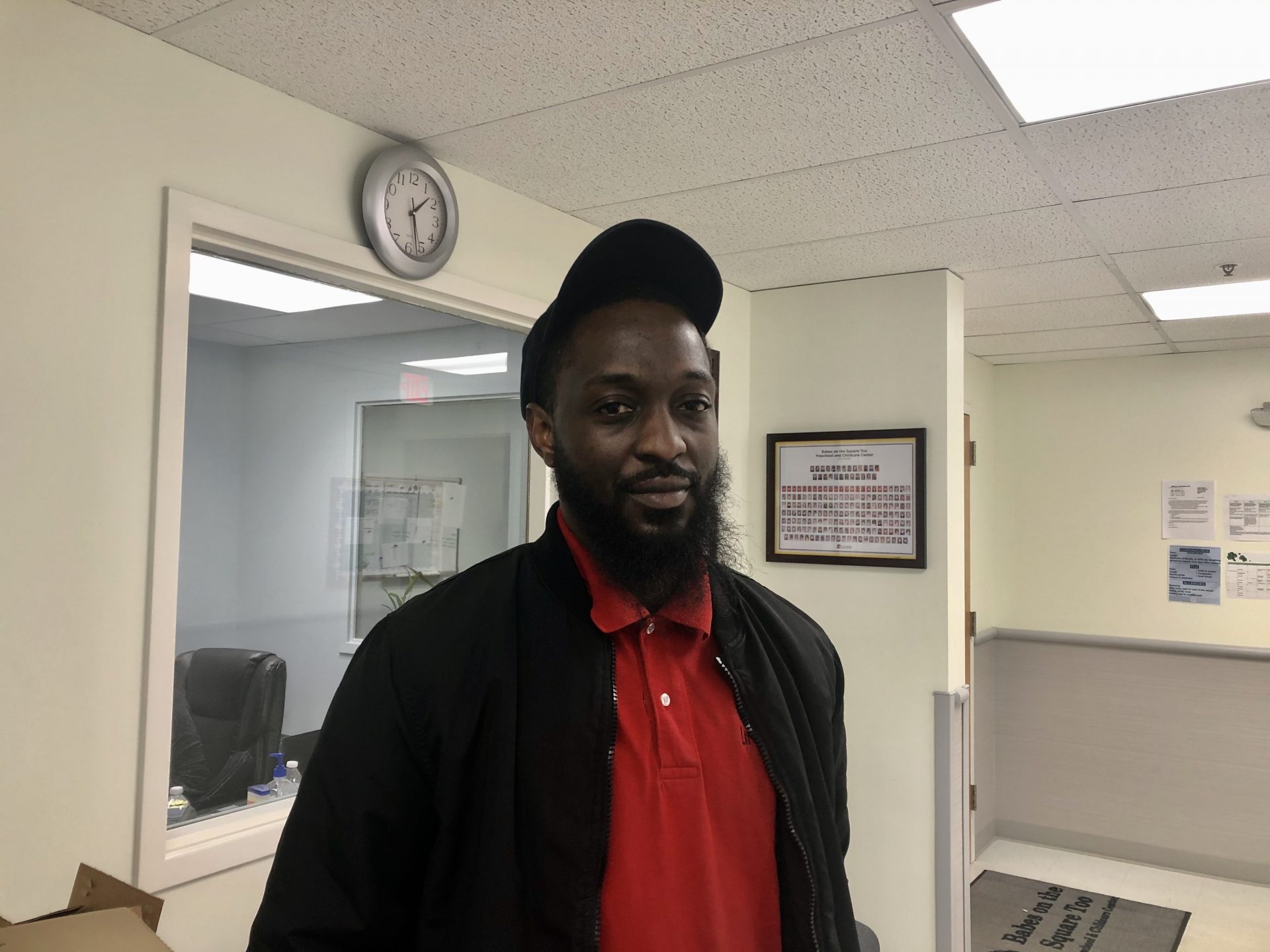 Food service truck driver Mufatah Staten is glad his child care centers remains open.