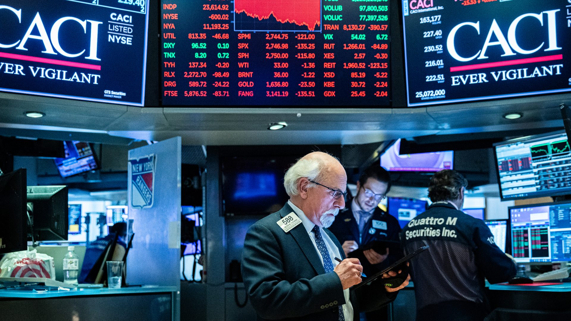 Dow Plunges 2 200 Points Stocks In Meltdown As Panic Selling Continues