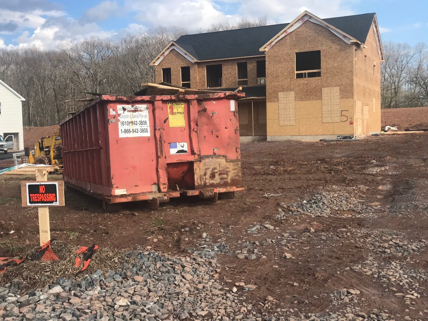 Work stopped on this house in Montgomery County, Pa., following a shutdown order from Pennsylvania Gov. Tom Wolf. Builder Jon Sukonik said the home was one workday away from having doors, windows and weather barrier installed.