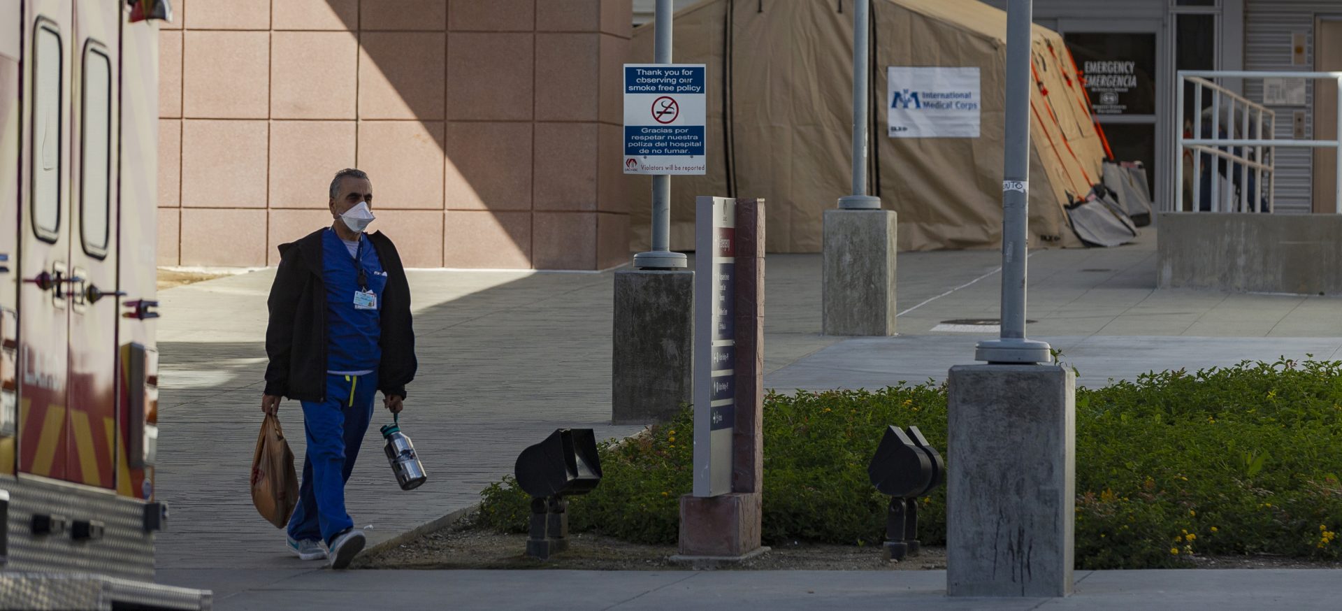 Dr. Brad Spellberg, the chief medical officer at Los Angeles County USC Medical Center, was eager to help do surveillance testing from the get-go. "If you don't look at it, you're missing the canary in the coal mine," he says. "You're waiting for the coal mine to collapse on you."