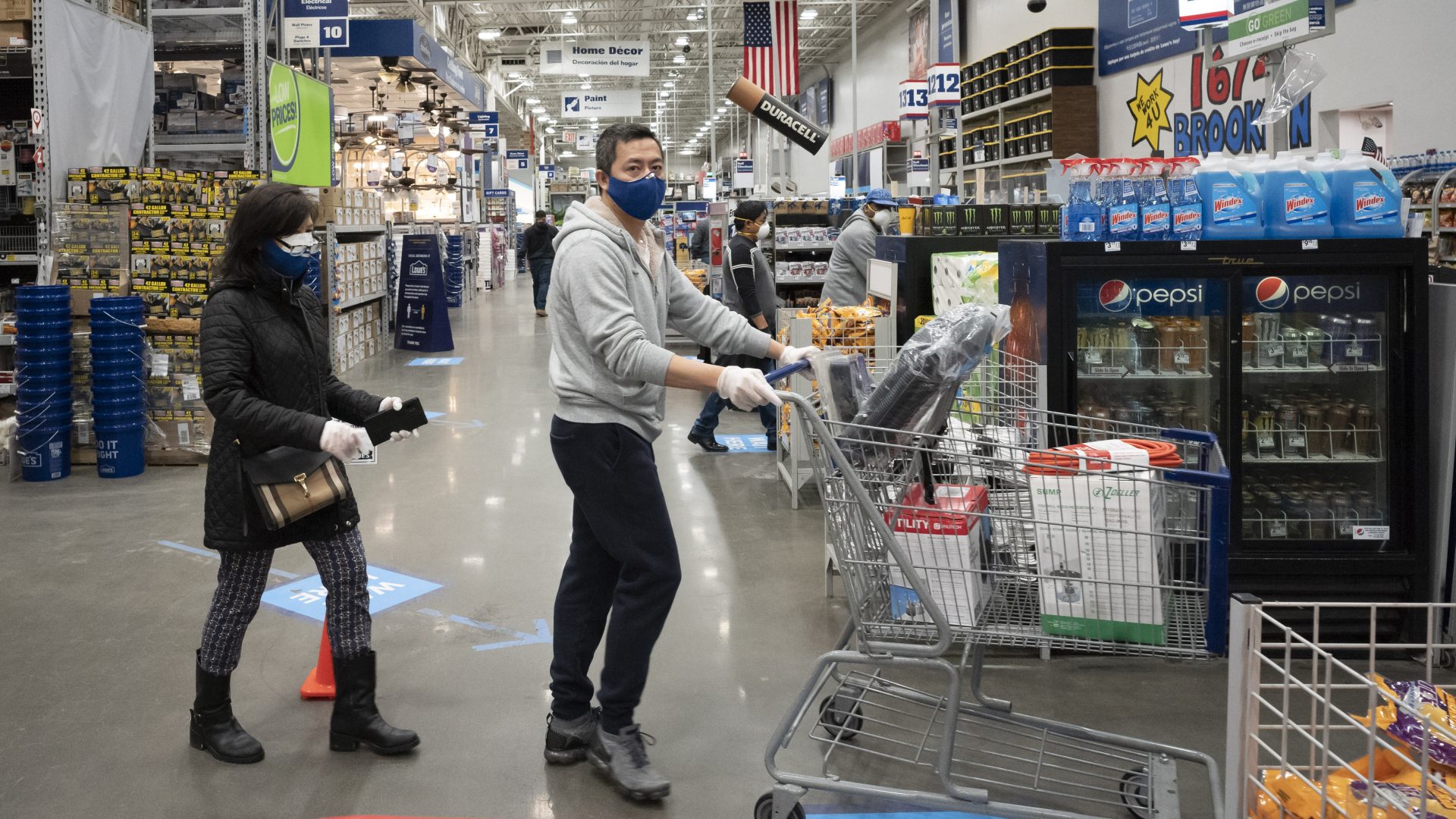 Retail sales plunged a record 8.7% last month as the coronavirus pandemic shut down economic activity around the country.