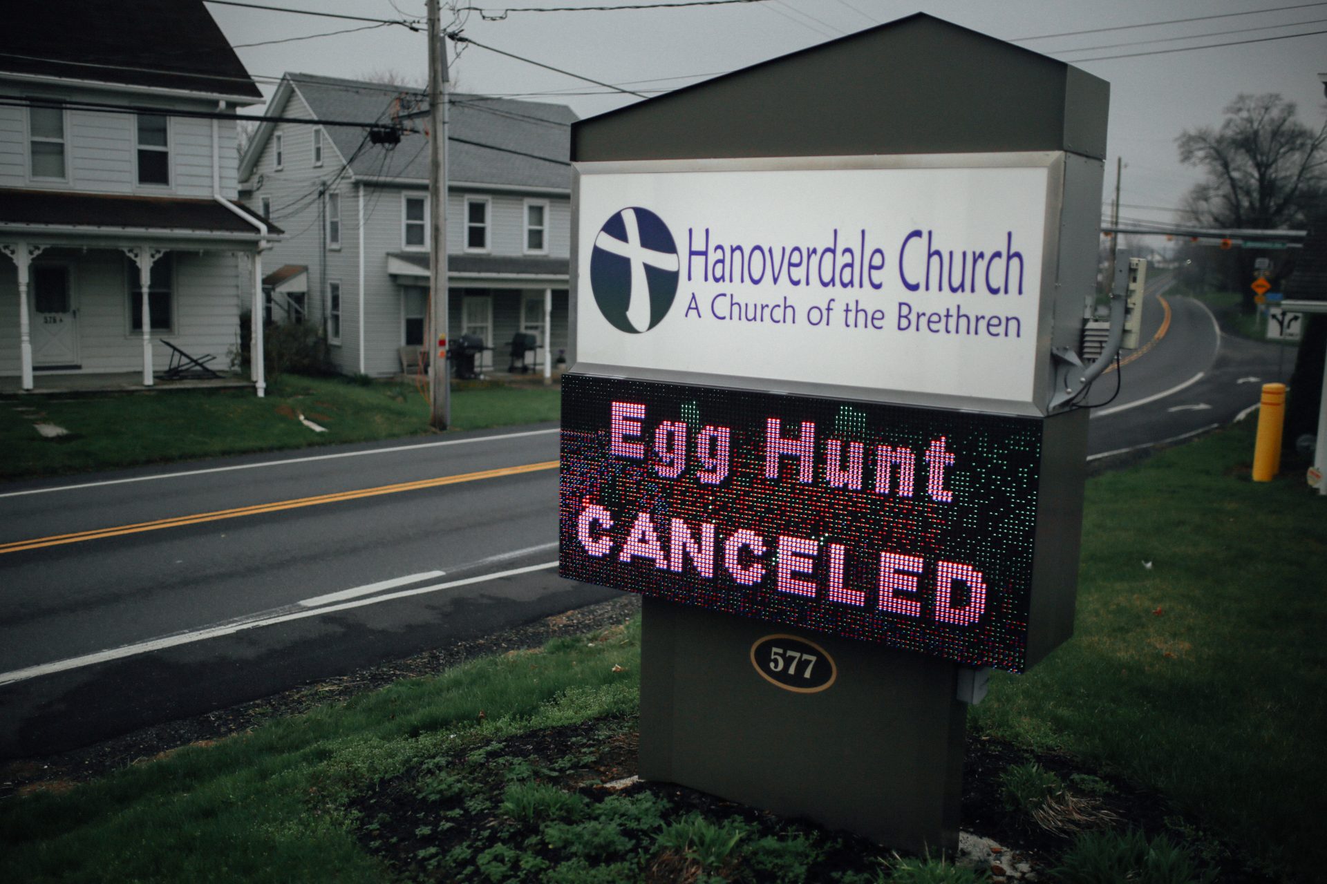 The Easter Egg Hunt is canceled at the Hanoverdale Church of the Brethren in Hummelstown. April 1, 2020