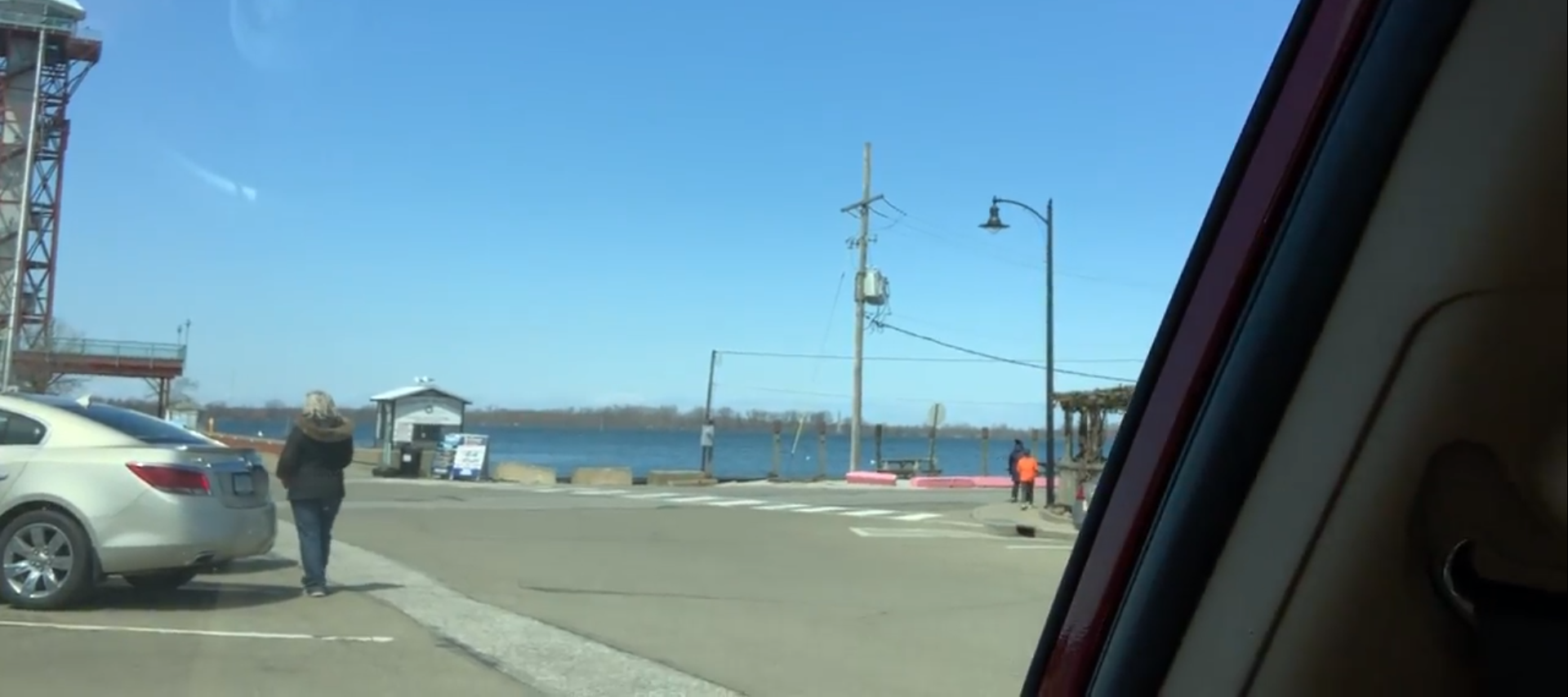 In a video on April 11, 2020, Andrew Cousins shows a view of Presque Isle Bay. 