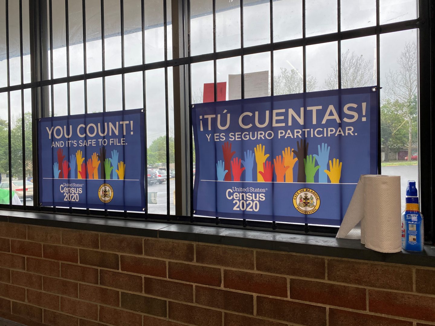 English and Spanish displays at Fine Fare Supermarket in Reading encourage customers to take part in the 2020 U.S. Census. Berks County’s Complete Count Committee recently distributed the signs to stores across Reading.