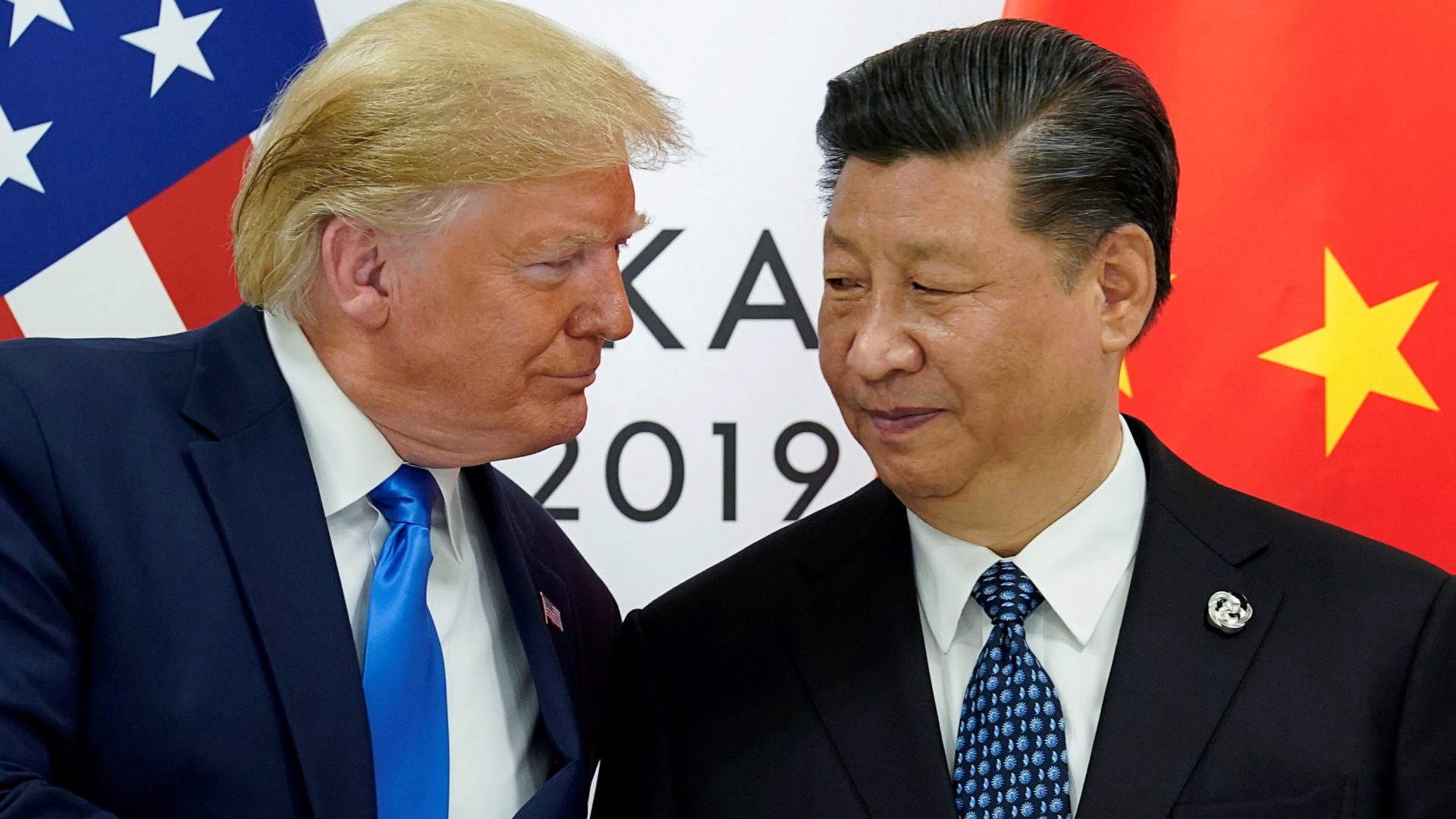 President Trump and China's President Xi Jinping, shown here in 2019, have both faced criticism for their handling of the coronavirus. Both leaders are now pushing hard for a vaccine. The U.S. has already agreed to pay a drug company more than $1 billion to produce a vaccine that's yet to be approved. Xi says if China succeeds in developing a vaccine, it will be declared 