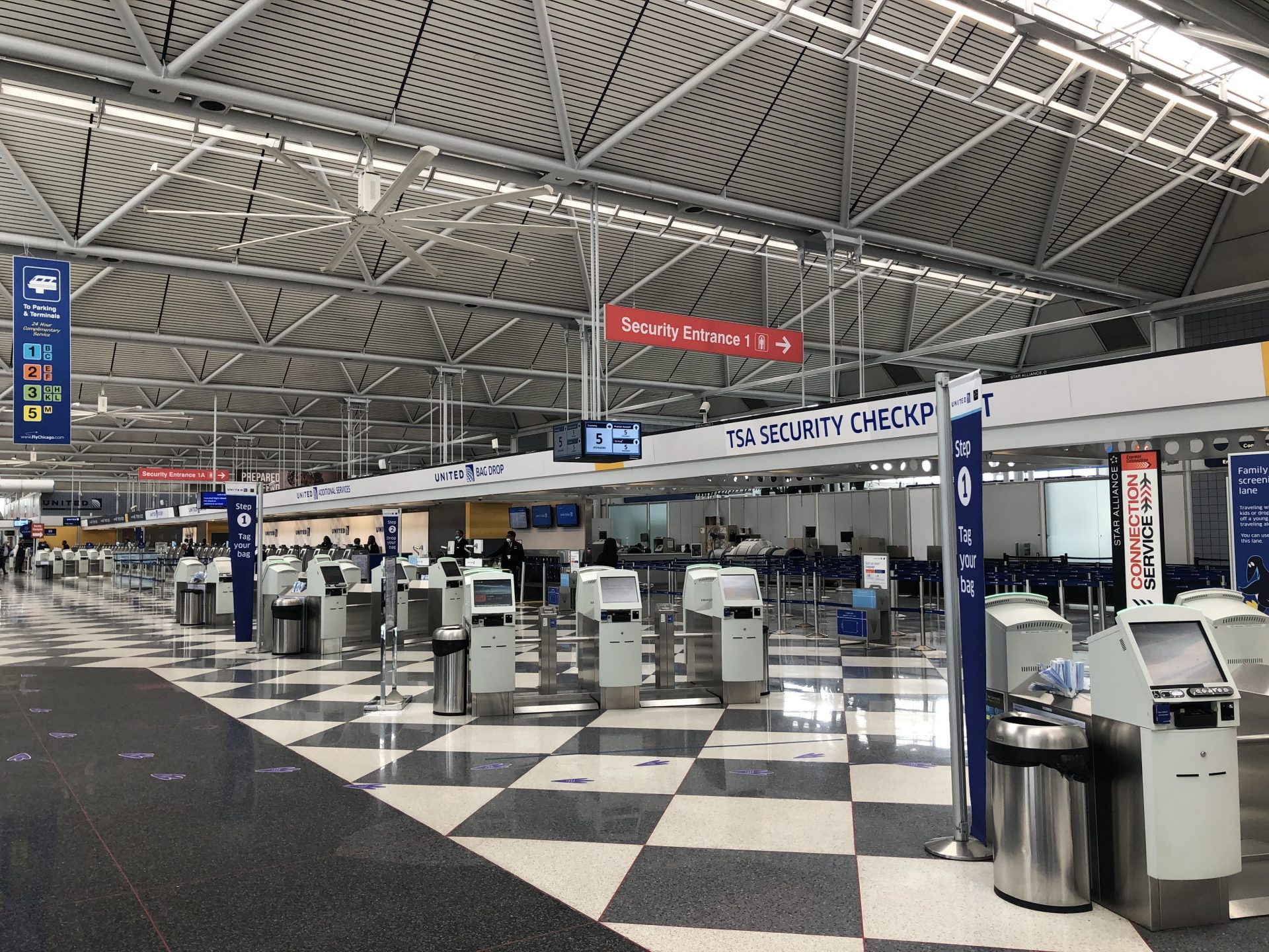 The number of people flying has plummeted more than 90% since the beginning of March.