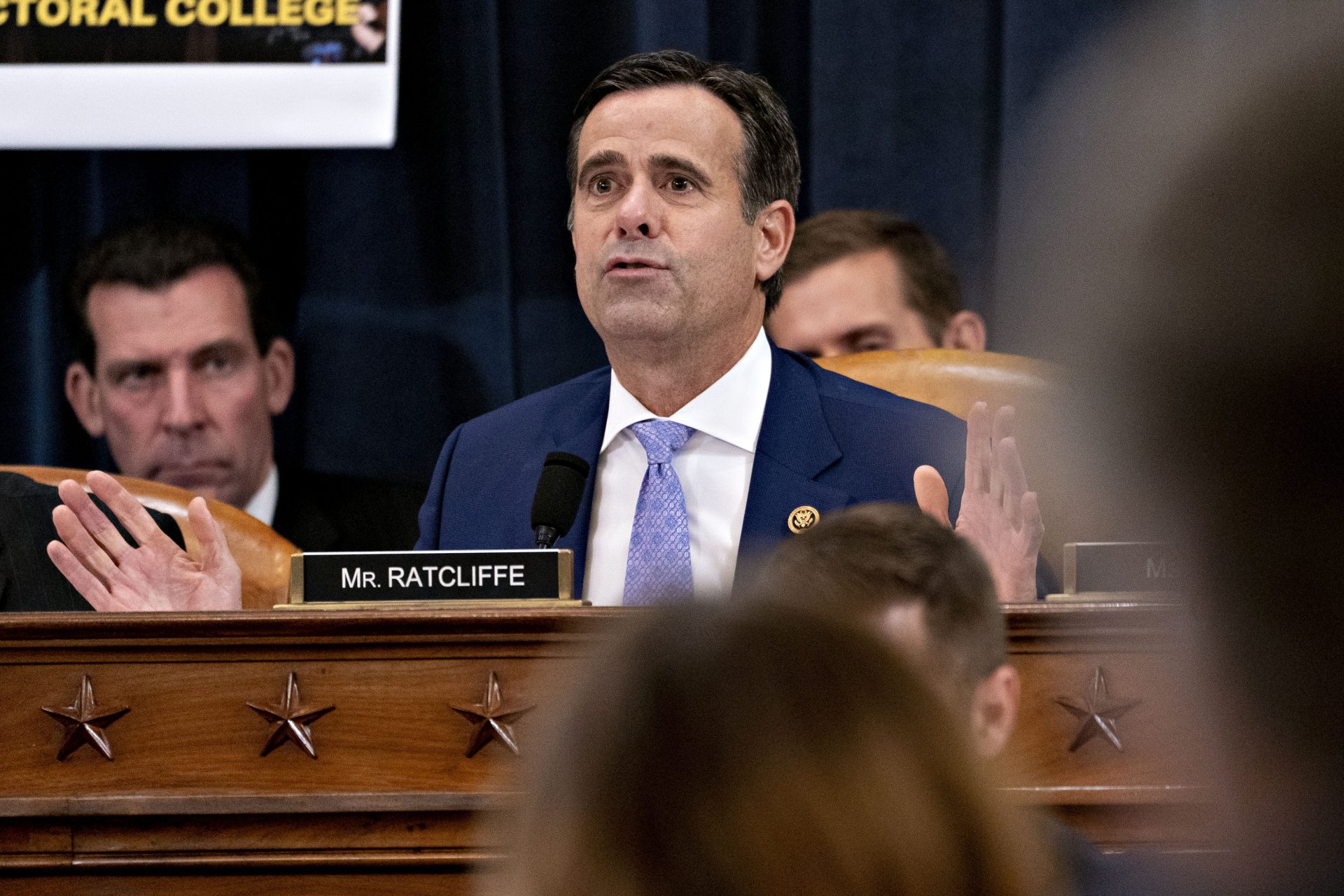 Rep. John Ratcliffe, R-Texas, speaks during a House Judiciary Committee markup of the articles of impeachment against President Donald Trump, on Capitol Hill in Washington, Thursday, Dec. 12, 2019.