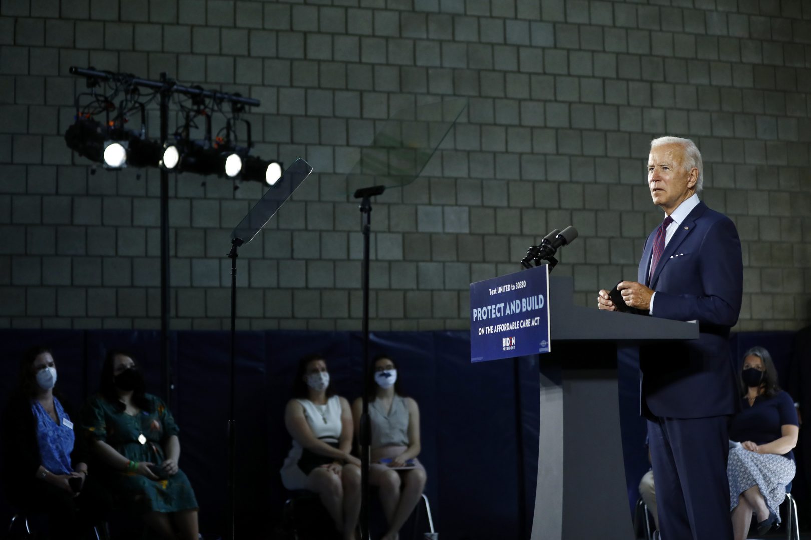 Democratic presidential candidate, former Vice President Joe Biden speaks during an event Thursday, June 25, 2020, in Lancaster, Pa.