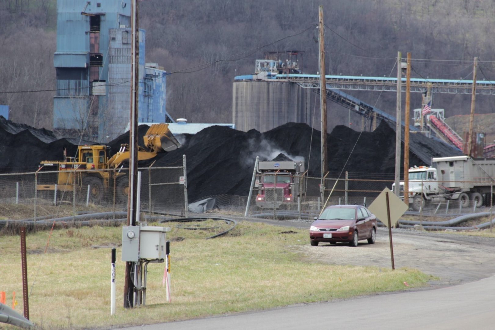 Outside Contura Energy’s Cumberland Mine in Waynesburg, Greene County. 