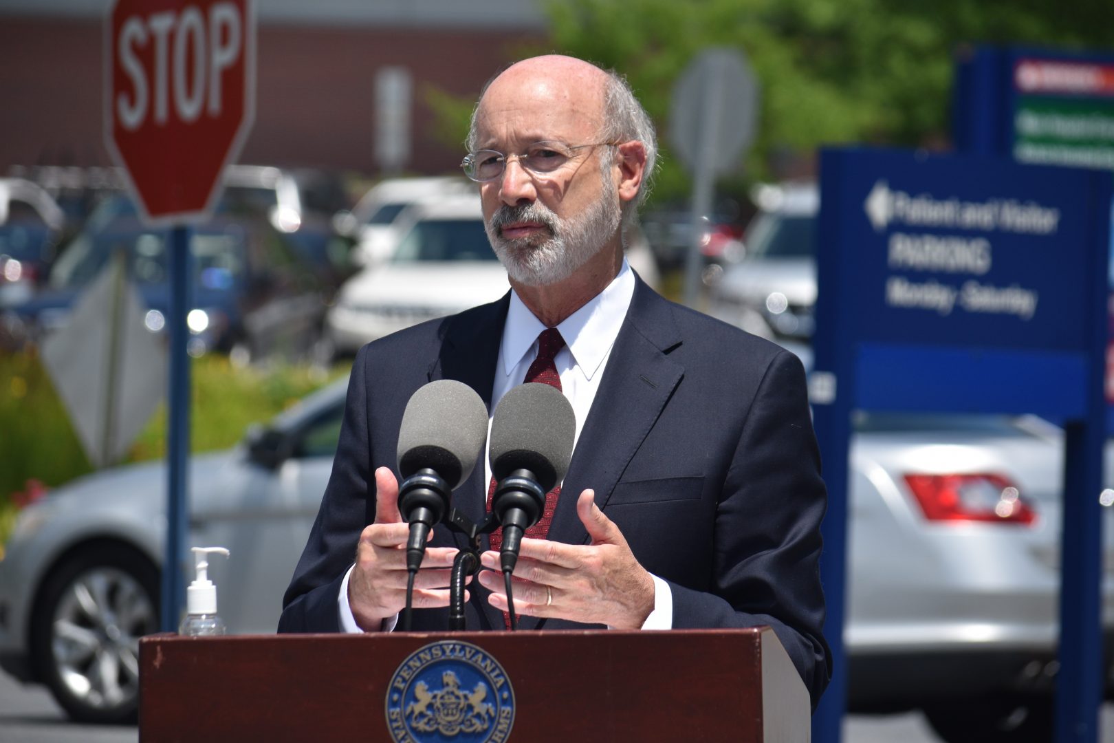 Pennsylvania Gov. Tom Wolf speaks at a news conference in Dauphin County on June 29, 2020.