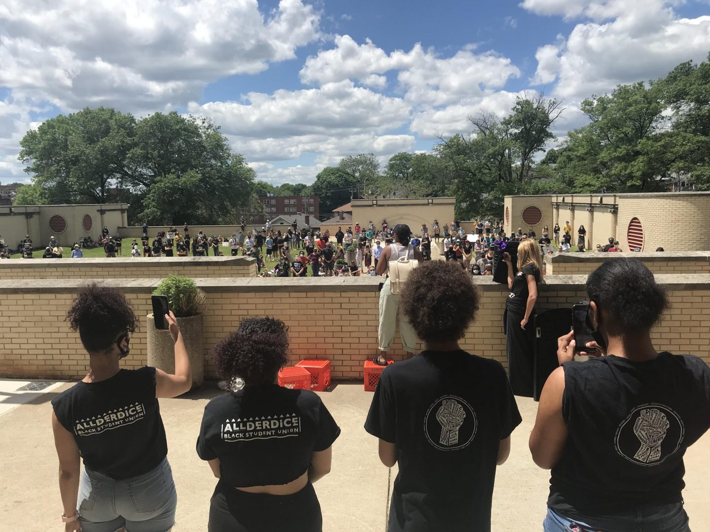 High school black student union members denounce systemic racism in ...