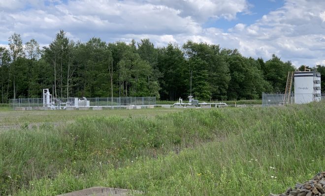 A well pad owned by Chesapeake Appalachia LLC is seen in Fox Township, Sullivan County on Friday, June 12, 2020.