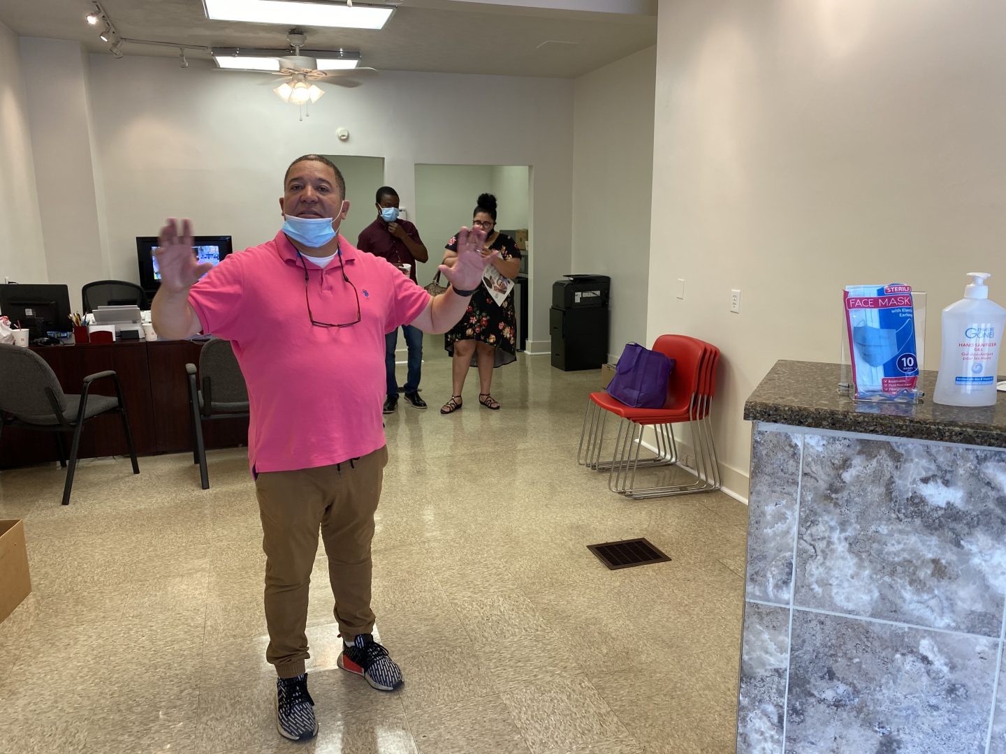 York City Councilman Lour Rivera welcomes visitors Thursday for an open house of the new Spanish-American Multicultural Resource Center at 426 S. George Street. 