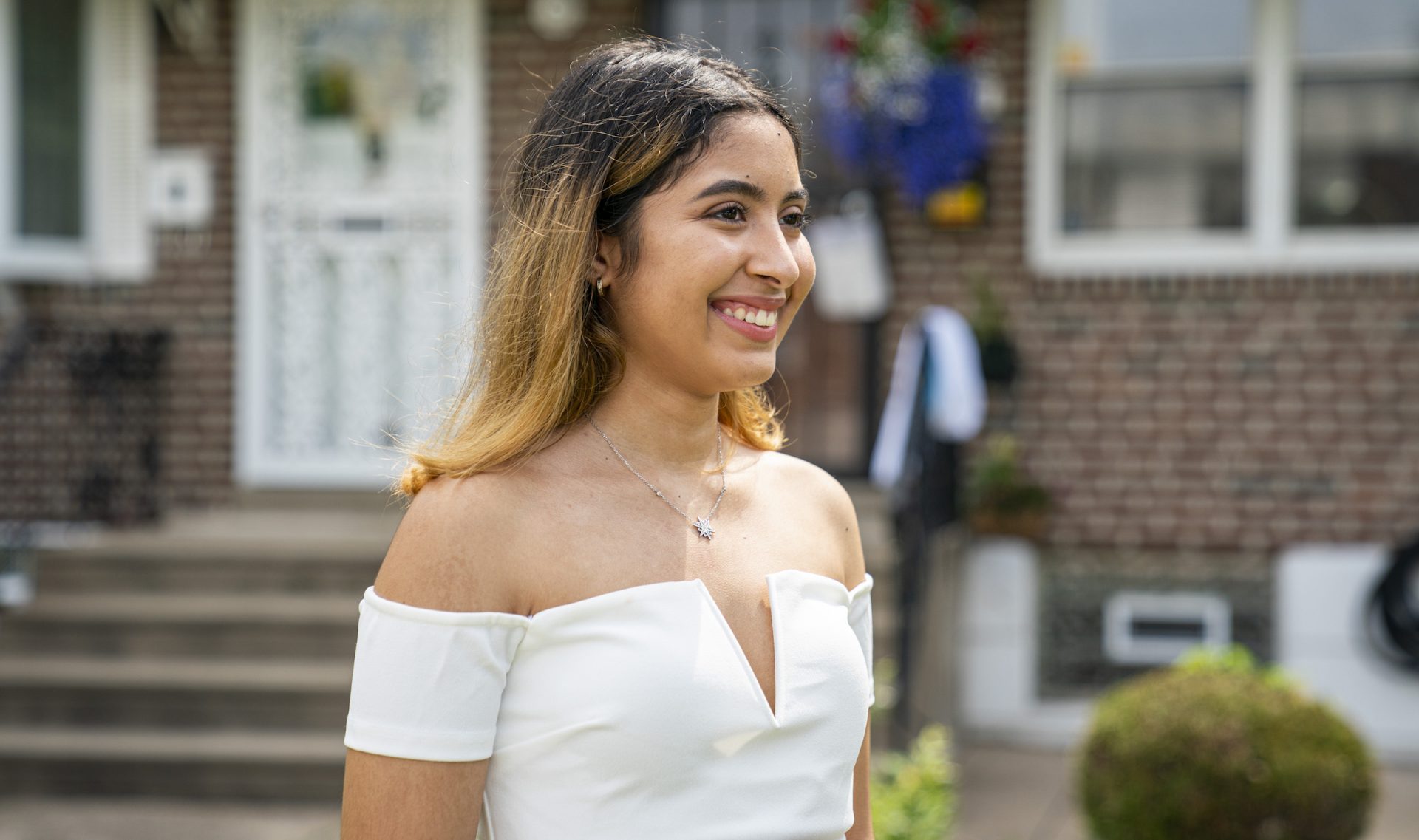 Ashely Acevedo, 18, grew up in Juniata and became a star student at Little Flower Catholic High School for Girls.