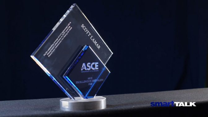 ASCE Award given to Scott LaMar of Smart Talk