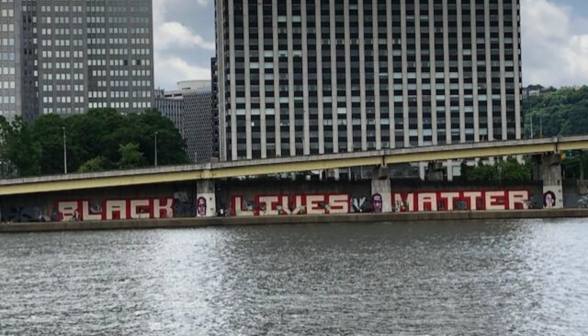 Downtown Pittsburgh’s new ‘Black Lives Matter’ mural became a workin