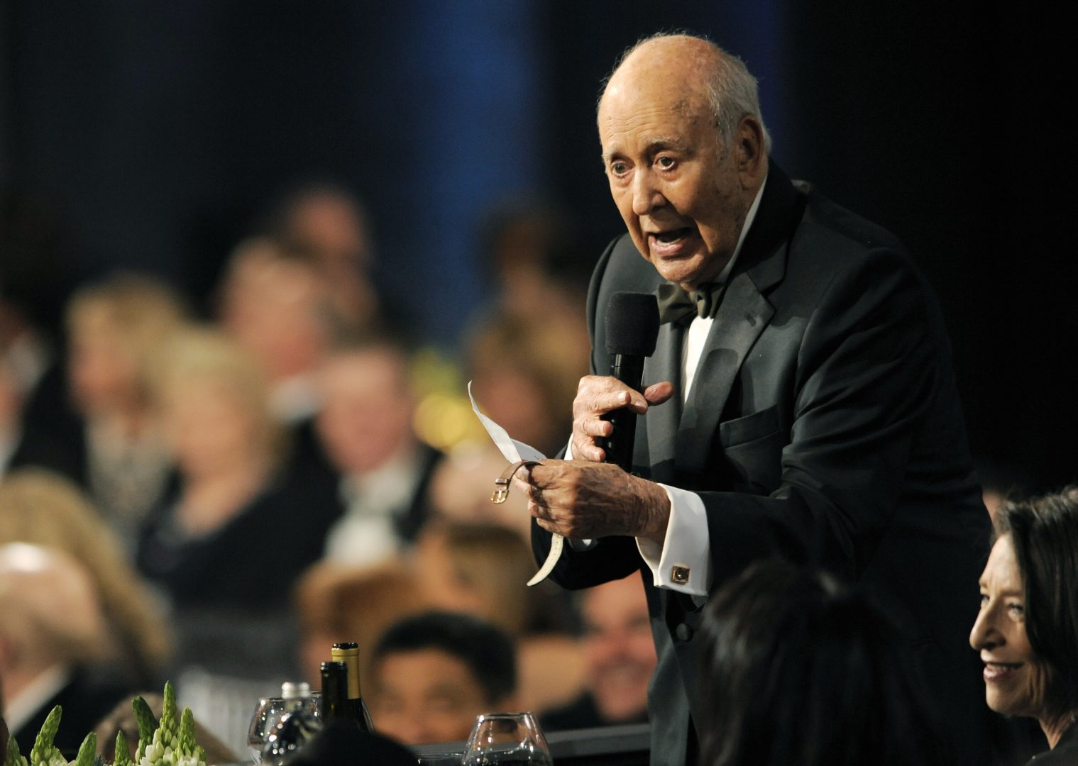 Carl Reiner performs a testimonial to honoree Mel Brooks at the American Film Institute's 41st Lifetime Achievement Award Gala at the Dolby Theatre on Thursday, June 6, 2013 in Los Angeles. 