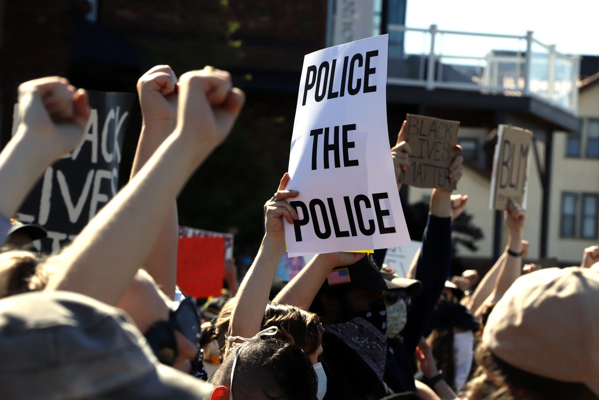 FILE - In this June 7, 2020, file photo, protesters participate in a Black Lives Matter rally on Mount Washington overlooking downtown Pittsburgh, to protest the death of George Floyd, who died after being restrained by Minneapolis police officers on May 25. In recent years, there have been dozens of examples of officers who had numerous complaints against them of excessive force, harassment or other misconduct before they were accused of killing someone on duty.