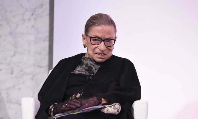 Supreme Court Justice Ruth Bader Ginsburg.