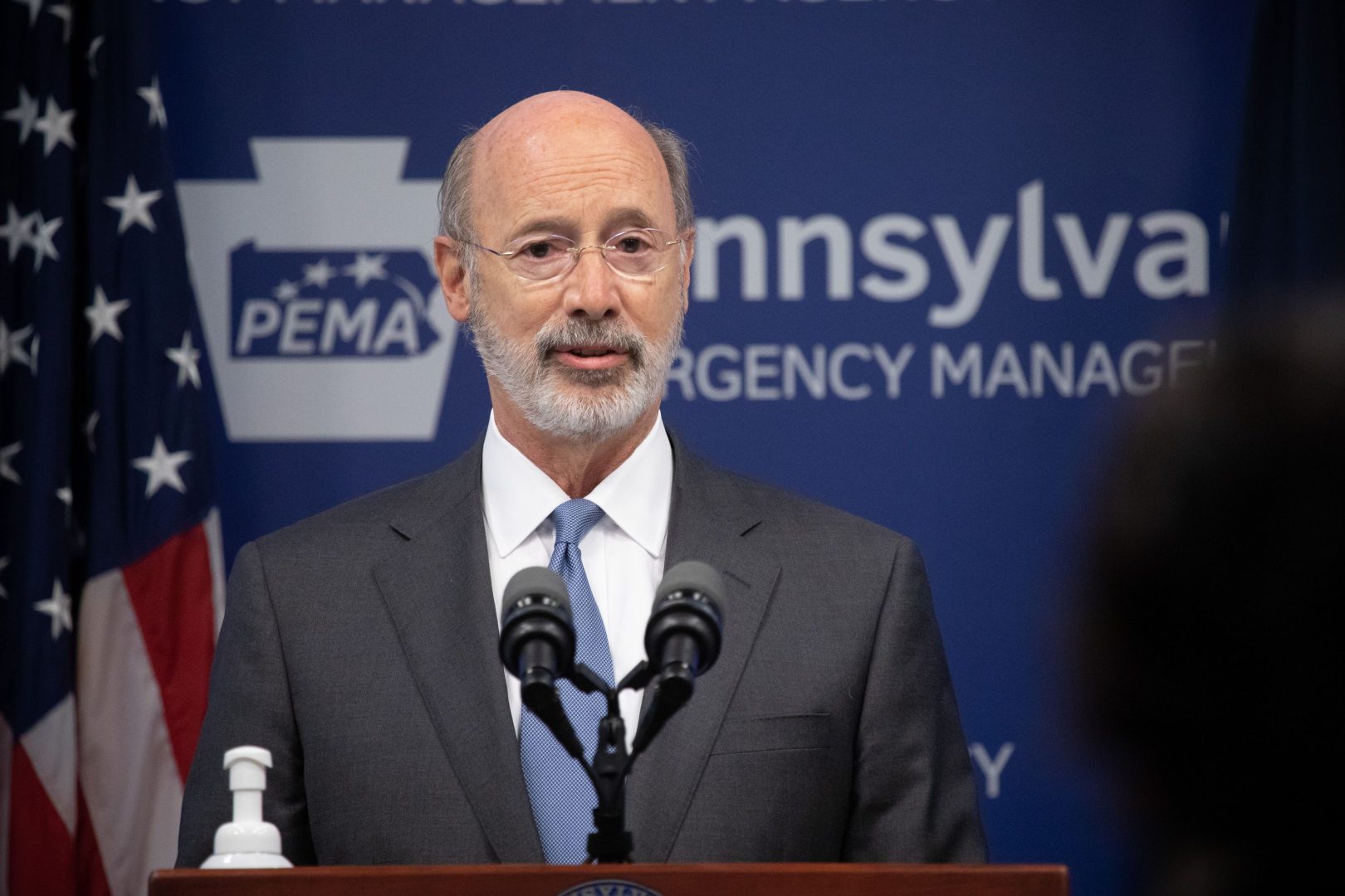 Asked at a press conference Monday whether he would extend the eviction moratorium, Gov. Tom Wolf said he was “not ready to say anything.”