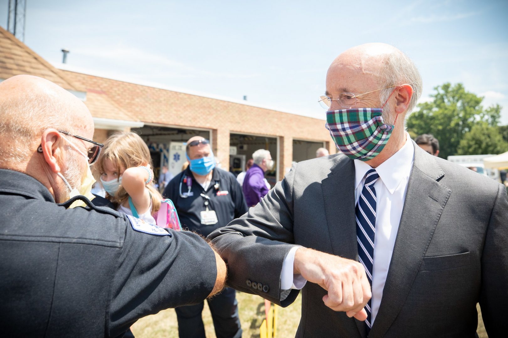 Gov. Tom Wolf visited the Millersville location of Lancaster EMS on July 30, 2020, to thank first responders and learn about how they are adapting their critical work during the state’s response to the COVID-19 pandemic. 