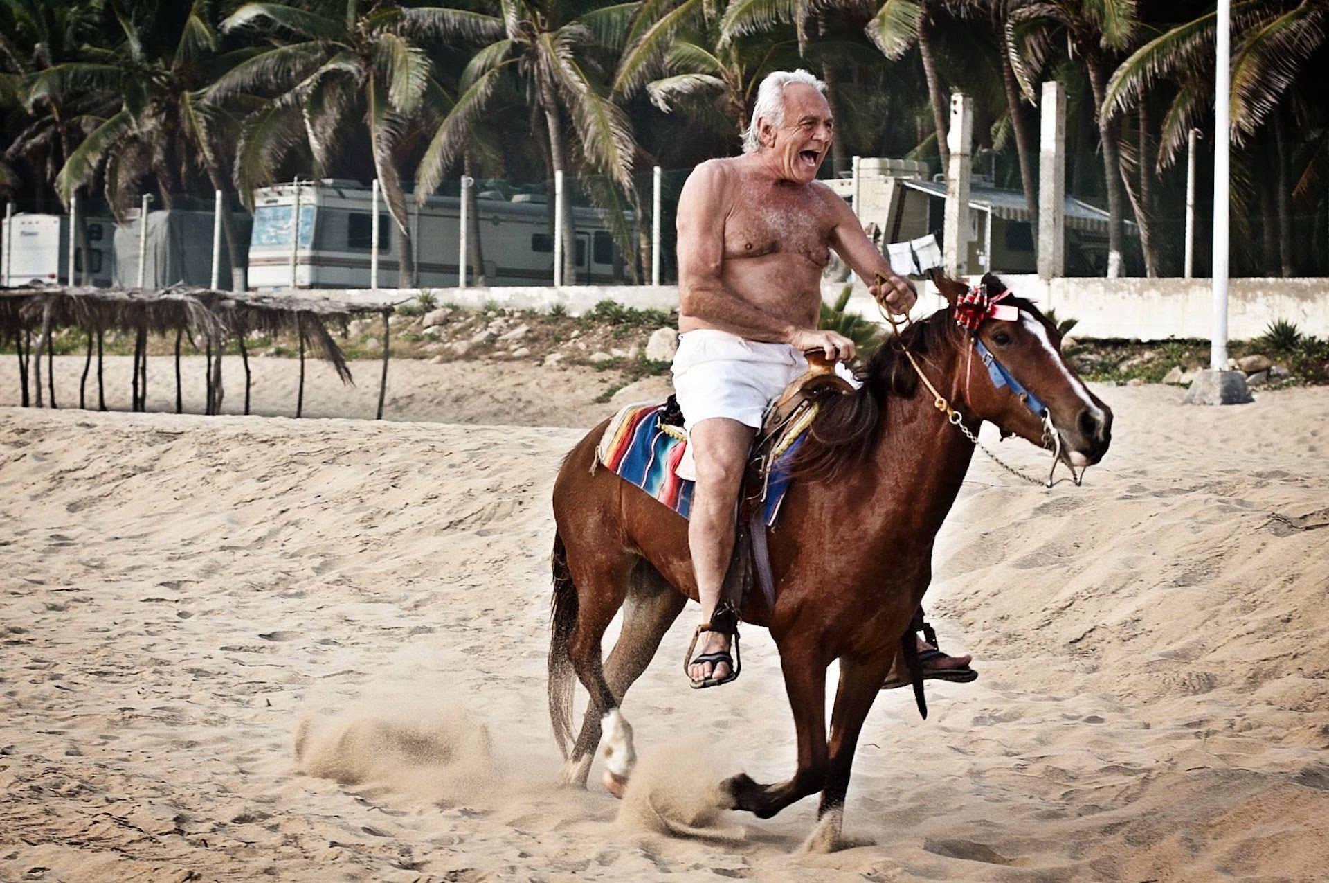 Avram Woidislawsky is pictured on horseback in 2020 on a recent family vacation.