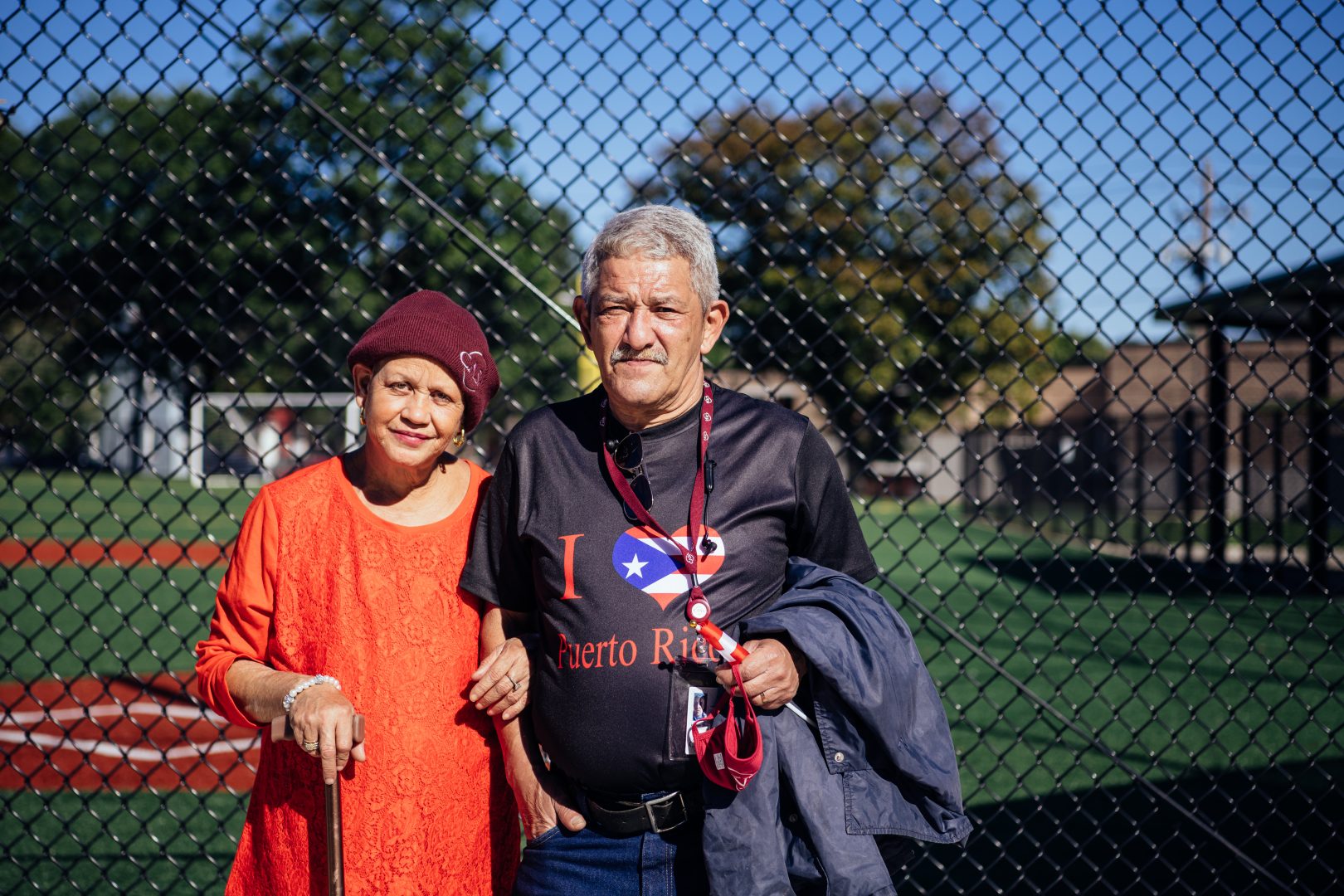 Ramón Diaz and Vicenta Ortiz Rivera followed their son to Lancaster after Hurricane Maria, seeking stabler access to medical treatment. (Dani Fresh/WHYY)