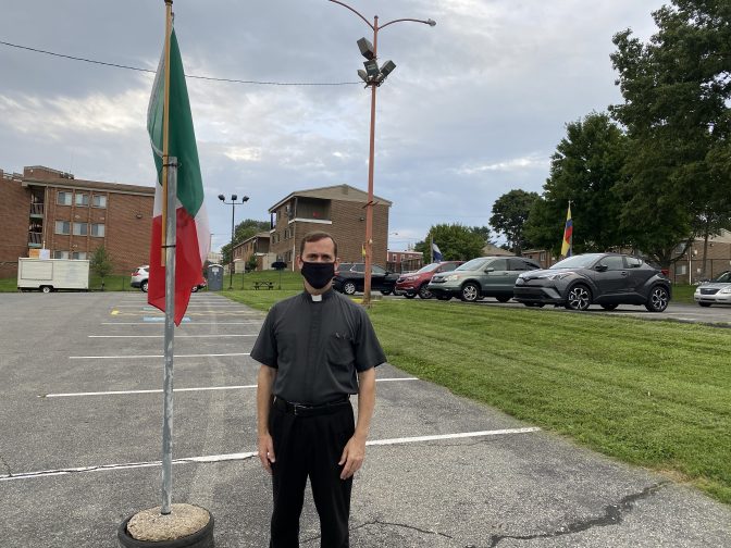 Allan Wolfe, pastor of San Juan Bautista Catholic Church in Lancaster, says the church may continue to use what it has learned during the pandemic, such as streaming mass and offering take-out food at its annual festival. (Alanna Elder/WITF)
