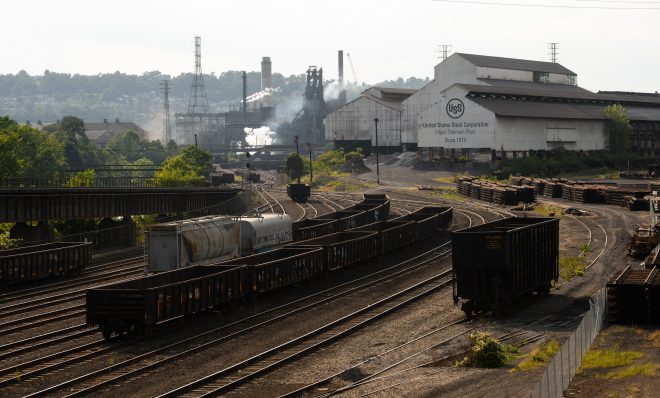 United States Steel Corp. Edgar Thomson Plant in Braddock, Pennsylvania, U.S., on Saturday, Sept. 12, 2020.  