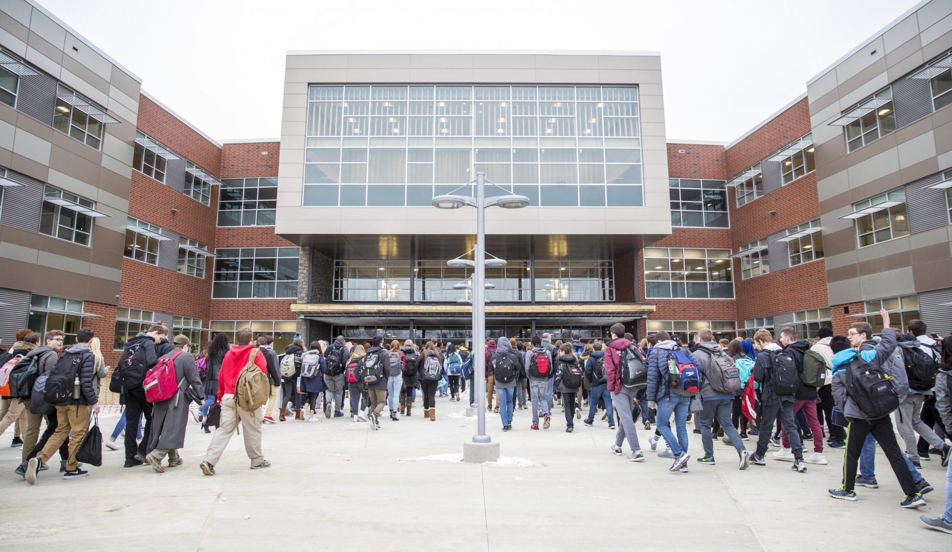 FILE PHOTO: Students outside of State College Area High School on Jan. 8, 2018.