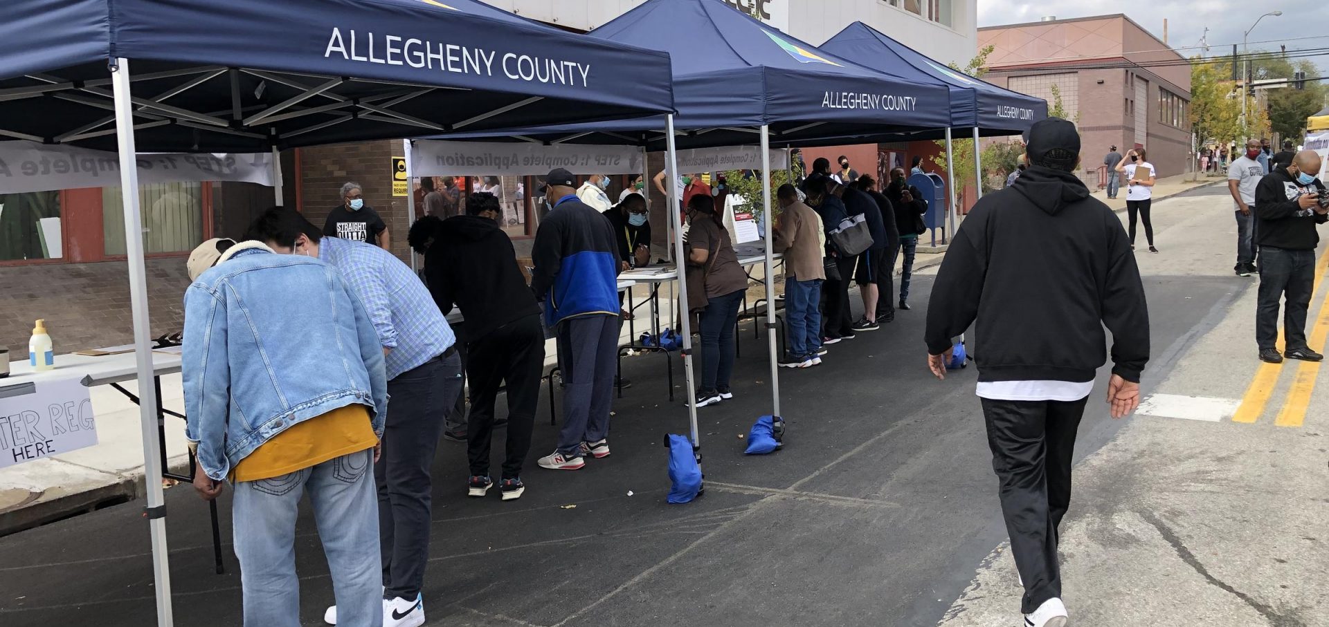 Voters applying to vote early and in person in Homewood this month.