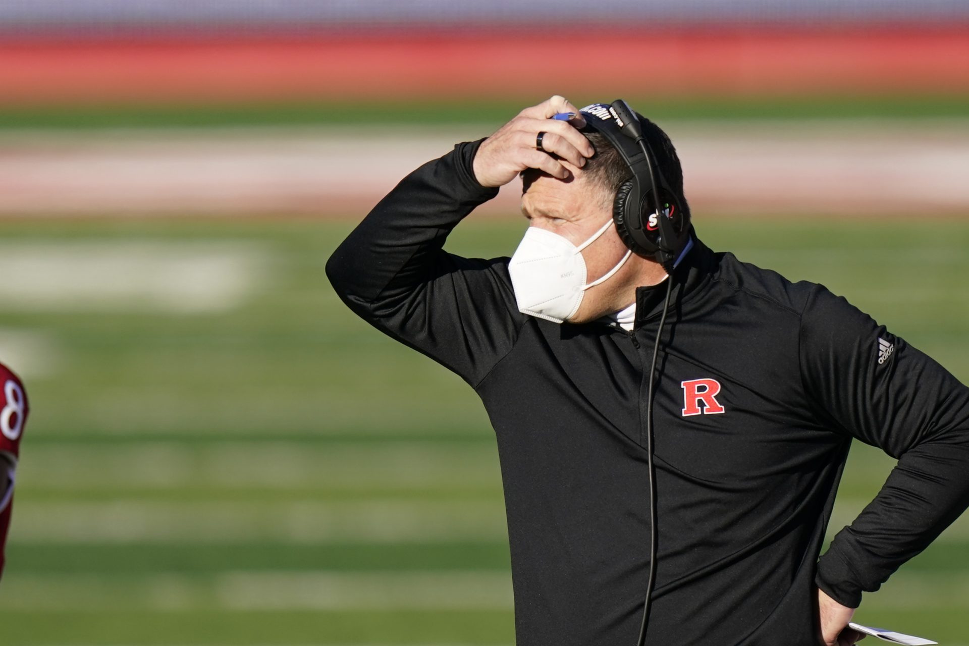 Rutgers head coach Greg Schiano looks on in the first quarter of an NCAA college football game against Indiana, Saturday, Oct. 31, 2020, in Piscataway, N.J.